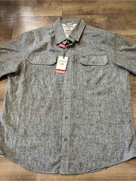 Chaps Other - Chaps Dri-Wear Performance Woven Button Shirt Size XL New